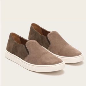 Frye Gamma Cap Suede Slip Ons
